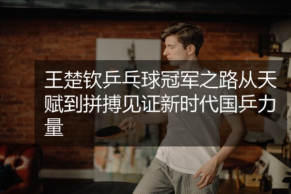 王楚钦乒乓球冠军之路从天赋到拼搏见证新时代国乒力量